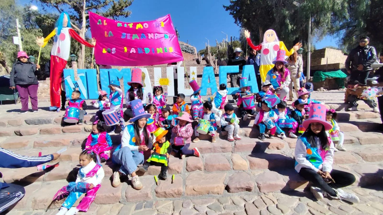 Con una «Ecobatucada», el CDI Patitas Tiernas inició la Semana de los Jardines