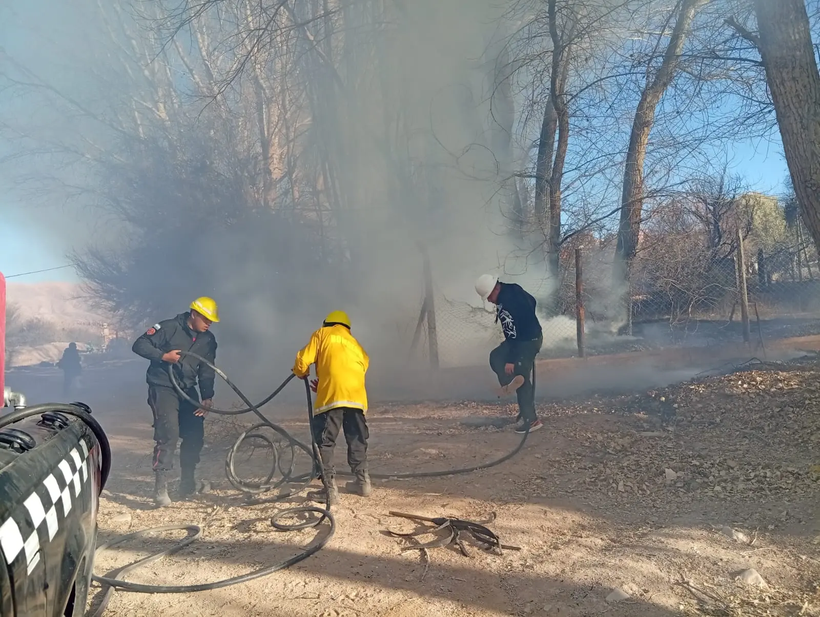 Susto por un principio de incendio en el Barrio Sarmiento